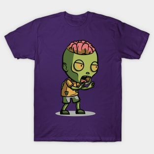 Brain Exposed little Zombie T-Shirt